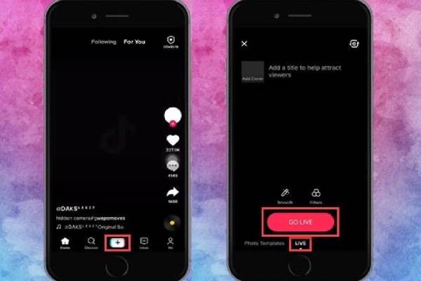 How to create live videos on TikTok