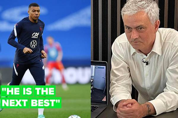 José Mourinho rates Mbappé as the world's 3rd best player